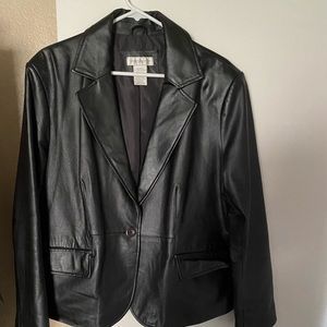 Women's Black Leather Jacket